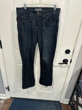Wit & Wisdom itty bitty boot cut dark blue denim jeans
